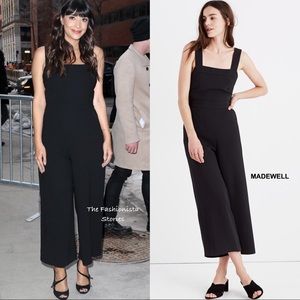 apron bow back jumpsuit